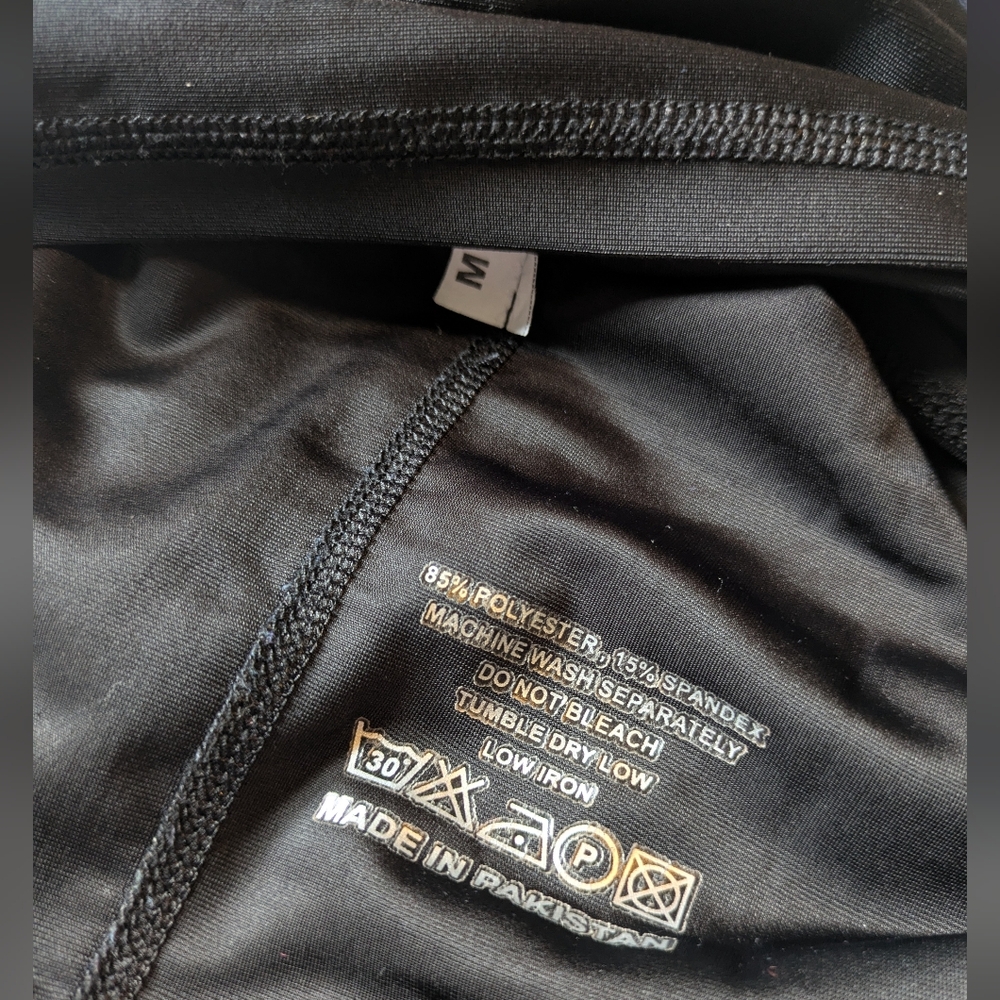 Sanabul Jiu-Jitsu Black and Blue Long Sleeve Rash Guard - Medium - Picture 6 of 6